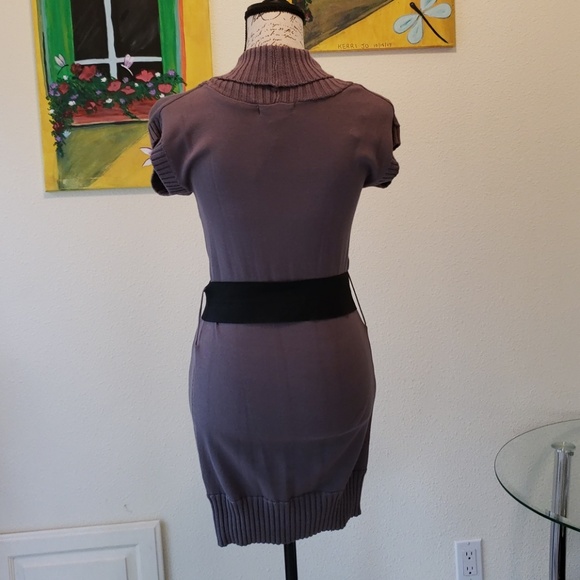 NWT Grey Dress with belt. - Picture 2 of 5